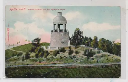 0-3600 HALBERSTADT, Springelsbergen, Bismarckturm, Glaser - Leipzig