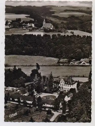 5253 LINDLAR - HOMMERICH, Hotel Schloß Georghausen, Luftaufnahme, min. Druckstelle, 1957