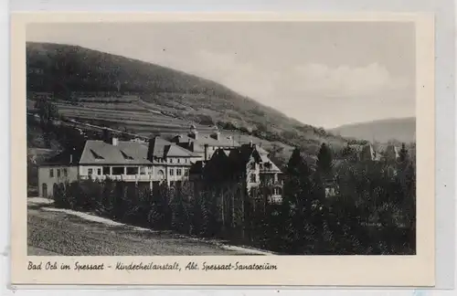 6482 BAD ORB, Kinderheilanstalt, Spessart-Santorium
