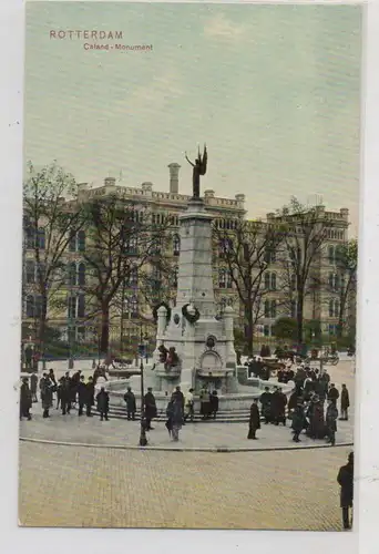 ROTTERDAM, Caland-Monument, geanimeerd, Trenkler, 1908