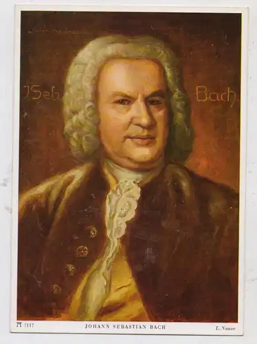 MUSIK - KOMPONISTEN - JOHANN SEBASTIAN BACH, Porträt, Ludwig Nauer