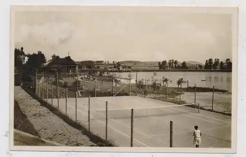 BÖHMEN & MÄHREN - WARTENBERG / STRAZ POD RALSKEM, Am See, Tennisplatz,  1939, Bahnpost