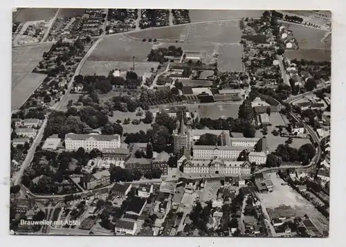 5024 PULHEIM - BRAUWEILER, Luftaufnahme, Abtei und Umgebung, Druckstelle