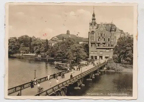 OSTPREUSSEN - KÖNIGSBERG / KALININGRAD, Schloßteichbrücke, 1938, kl. Druckstellen
