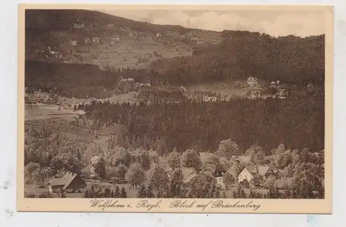 NIEDER - SCHLESIEN - KRUMMHÜBEL - BRÜCKENBERG / KARPACZ, Blick von Wolfshau