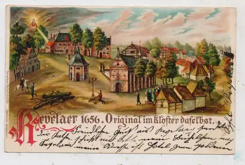 4178 KEVELAER, Lithographie, historische Ansicht von1656