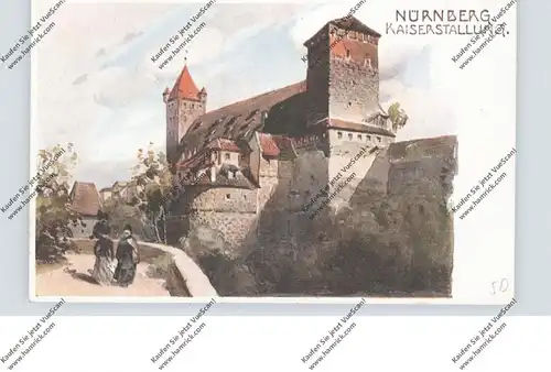 8500 NÜRNBERG, Kaiserstallung, Künstler-Karte