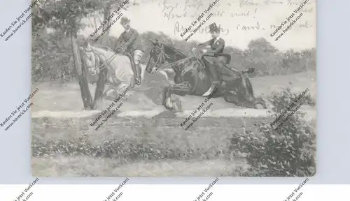 REITSPORT - Ausritt, Künstler-Karte, 1905