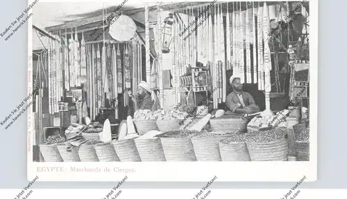 EGYPT - Marchands de Cierges / Kerzenhändler / Candles Dealer, ca. 1900