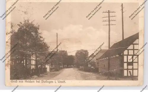 4995 STEMWEDE - HALDERN, Strassenpartie, Druckstellen