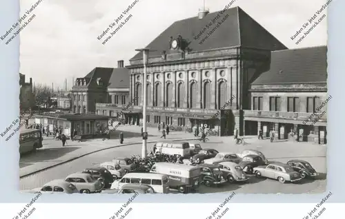 4700 HAMM, Bahnhof, 1960, LLOYD, VOLKSWAGEN, RENAULT, OPEL