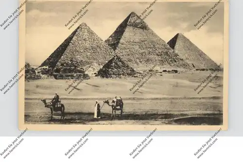 EGYPT - CAIRO, Pyramids of Giza, 1959