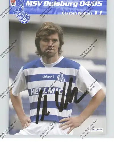 FUSSBALL - MSV DUISBURG - CARSTEN WOLTERS, Autogramm