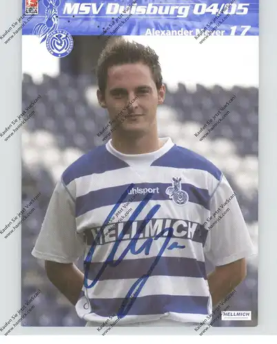 FUSSBALL - MSV DUISBURG - ALEXANDER MEYER, Autogramm