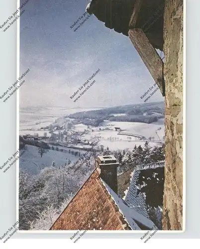 3544 WALDECK, Burg Lichtenfels, Ausblick vom Bergfried, Anker-Werke Bielefeld