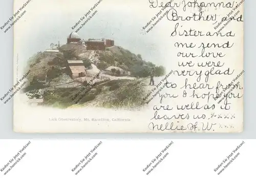ASTRO - Lick Observatory, Mount Hamilton, California, 1903