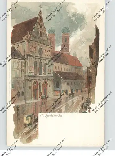 8500 NÜRNBERG, Michaelskirche, Künstler-Karte Kley