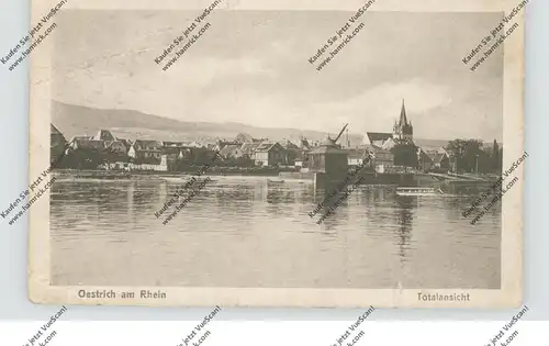 6227 OESTRICH - WINKEL, Gesamtansicht Oestrich, 20er Jahre, Druckstellen