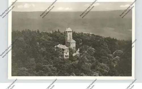 6227 OESTRICH - WINKEL, Aussichtsturm Hallgartener Zange, 1954, Luftaufnahme