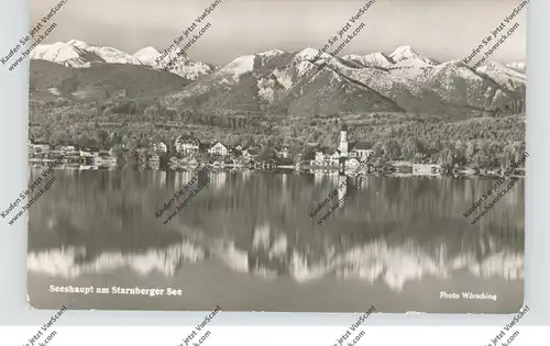 8124 SEESHAUPT, Starnberger See, Gesamtansicht 1957