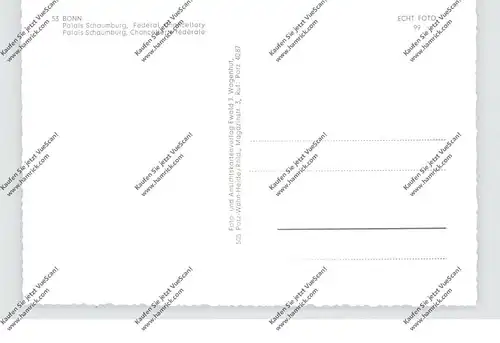 5300 BONN, Palais Schaumburg, Bundeskanzleramt