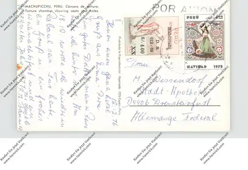 PERU .- MACHUPICCHU, 1976