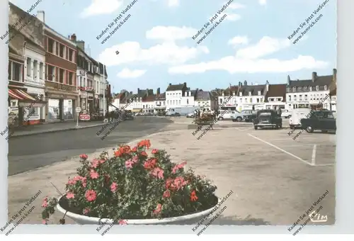 F 62170 MONTREUIL-SUR-MER, La Grand Place, Automobil CITROEN, PEUGEOT, CIM-Macon