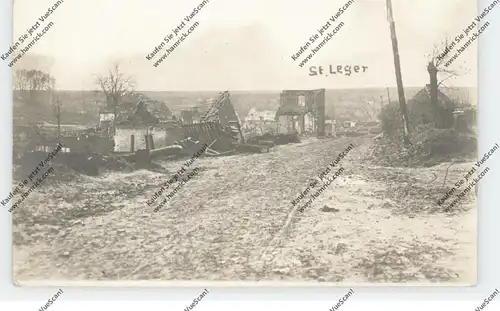 F 62128 SAINT LEGER, Zerstörungen 1.Weltkrieg, Photo-AK