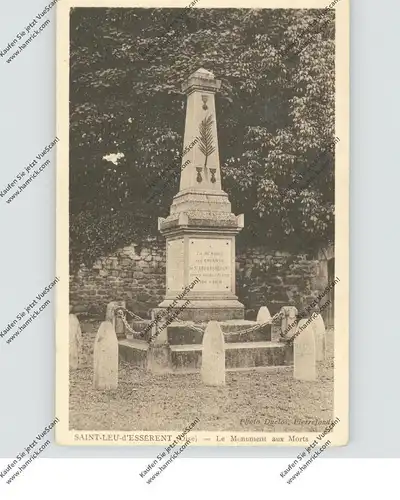 F 60160 SAINT LEU -d'ESSERENT, Le Monument aux Morts