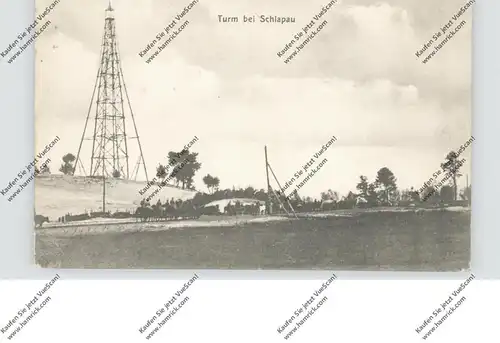 UKRAINE - SCHLAPAN / SCHLAPAU, 1.Weltkrieg, Turm bei Schlapau, 1917, deutsche Feldpost