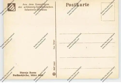 RU 175200 STARAJA RUSSA, 2.Weltkrieg, zerstörte Parfinokirche 1943, Kampfraum der schleswig-holsteinischen Inf.-Div.