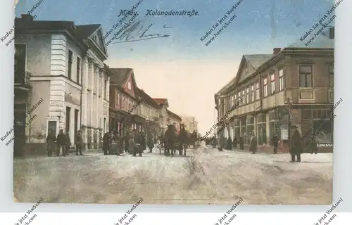 LATVIJA / LETTLAND - JELGAVA / MITAU, Kolonadenstrasse, 1917, deutsche Feldpost