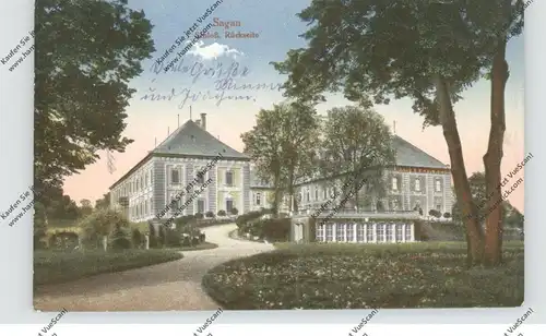 NIEDER-SCHLESIEN - SAGAN / ZAGAN, Schloß, Rückseite, 1917