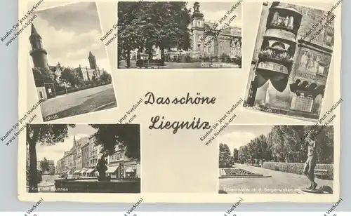 NIEDER-SCHLESIEN - LIEGNITZ / LEGNICA, Das schöne Liegnitz, Mehrbild-AK