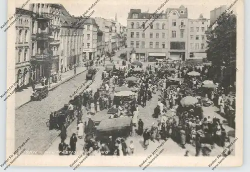 WESTPREUSSEN - THORN / TORUN, Neustädtischer Ring, Markt, Oldtimer