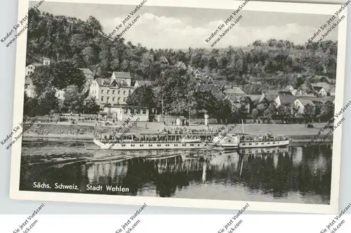 BINNENSCHIFFE - ELBE, Schaufelraddampfer "MEISSEN", 1963