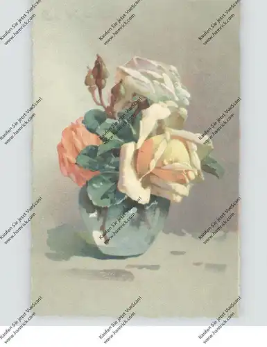 KÜNSTLER - ARTIST - CATHARINA KLEIN, Rosen in einer Vase, 1925