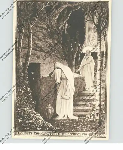 5471 GLEES - MARIA LAACH, Künstler-Karte "Magdalena am Grabe"
