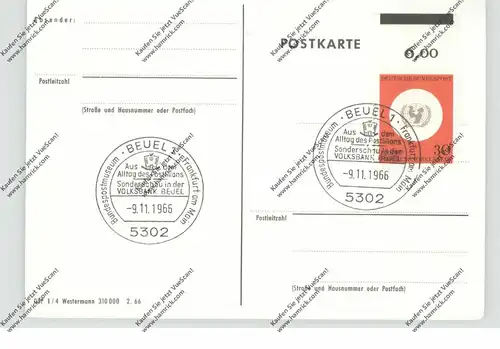 POST - Postillone, Sonderstempel Bonn-Beuel 1966, Aus dem Alltag des Postillons