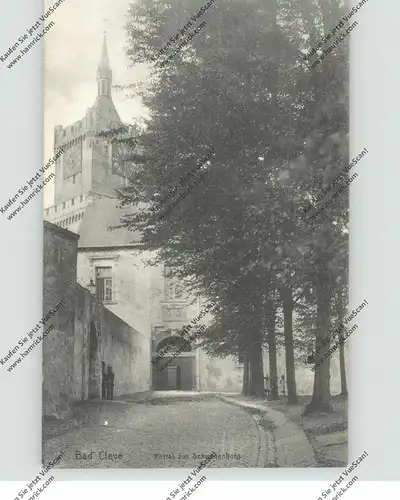 4190 KLEVE, Portal zur Schwanenburg, 1907