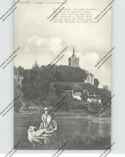 4190 KLEVE, Lohengrin, Schwanenburg, 1909