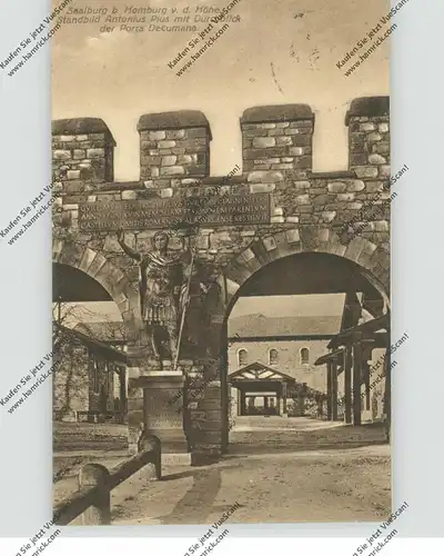 6380 BAD HOMBURG, Saalburg, Standbild Antonius Pius, 1909