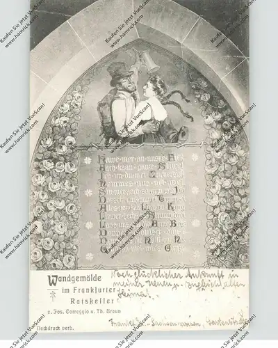 6000 FRANKFURT, Ratskeller, Wandgemälde, 1905
