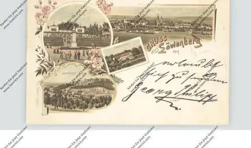NIEDER-SCHLESIEN - LÖWENBERG / LWOWEK SLASKI, Lithographie 1899, Buchholtz, Schützenhaus, Löwenberger Schweiz