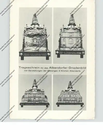 NIEDER-SCHLESIEN - ALBENDORF / WAMBIERZYCE, Trageschrein, 4 Abbildungen