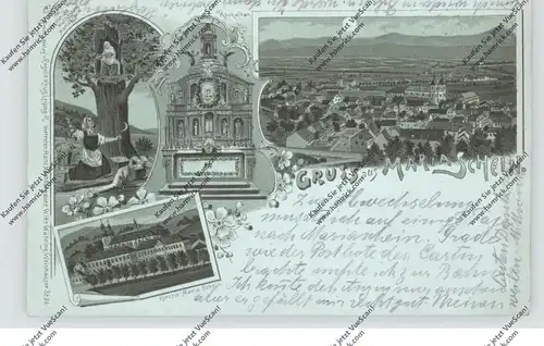 BÖHMEN & MÄHREN - MARIASCHEIN / BOHOSUDOV, Lithographie 1896