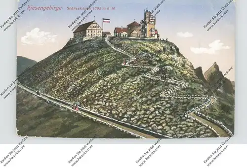 NIEDER-SCHLESIEN - SCHNEEKOPPE / SNEZKA, 1915, Nebenstempel Genesungsheim Hohenwiese