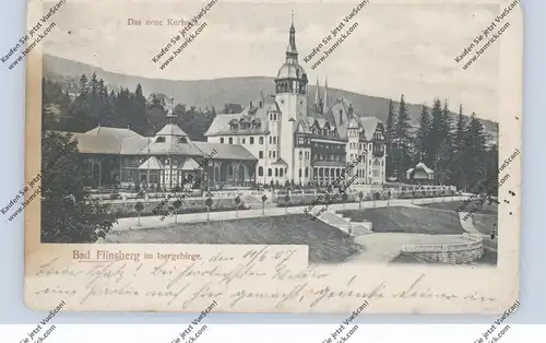 NIEDER-SCHLESIEN - BAD FLINSBERG / SWIERADOW ZDROJ, Neues Kurhaus, 1907, fleckig