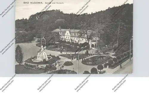 NIEDER - SCHLESIEN - BAD KUDOWA / KUDOWA ZDROJ, Schloß und Kurpark, 1928