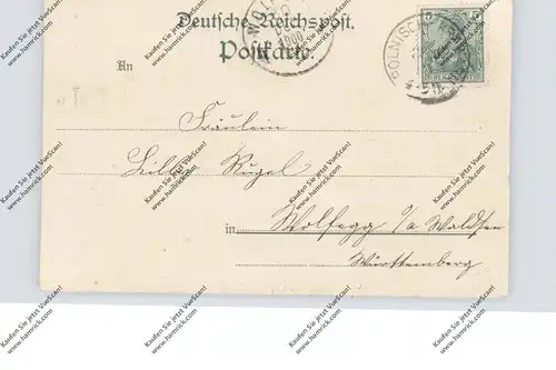OBER-SCHLESIEN - POLNISCH KRAWARN / KROWLARKI, Gross Peterwitz, (Ratibor), Lithographie 1900, 7 Ansichten